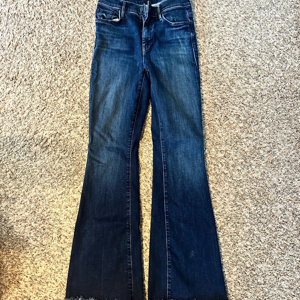 MOTHER Blue Flare & Wide Leg Jeans